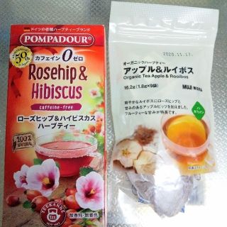 ポンパドール(POMPADOUR)の値下げ！未開封 ハーブティー POMPADOURと無印良品のセット(茶)