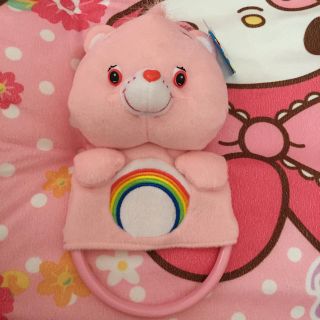 ケアベア(CareBears)のケアベアタオルハンガー チアベア(ぬいぐるみ/人形)