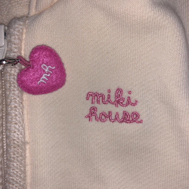 mikihouse(ミキハウス)のミキハウスパーカー100 キッズ/ベビー/マタニティのキッズ服女の子用(90cm~)(ジャケット/上着)の商品写真