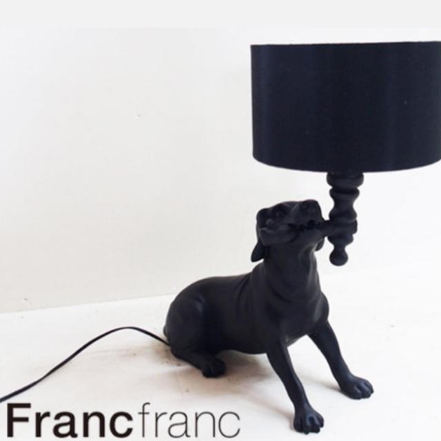 Francfranc - フランフラン＊犬型オブジェテーブルランプ ウサギライト 