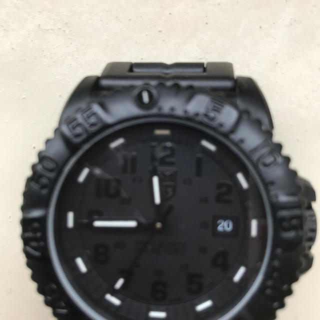 Luminox(ルミノックス)のガラスキズあり　ルミノックスのネイビーシールズブラック レディースのファッション小物(腕時計)の商品写真