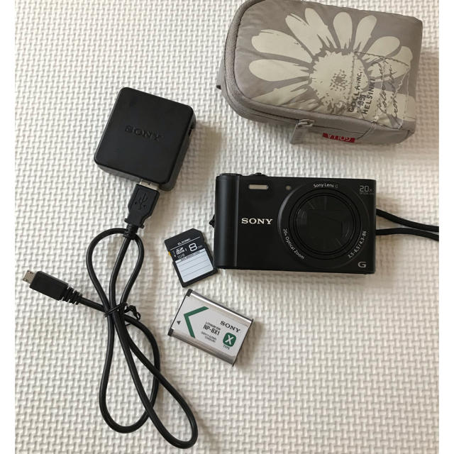 SONY(ソニー)のSONY DSC-WX350 デジカメ　黒 スマホ/家電/カメラのカメラ(コンパクトデジタルカメラ)の商品写真