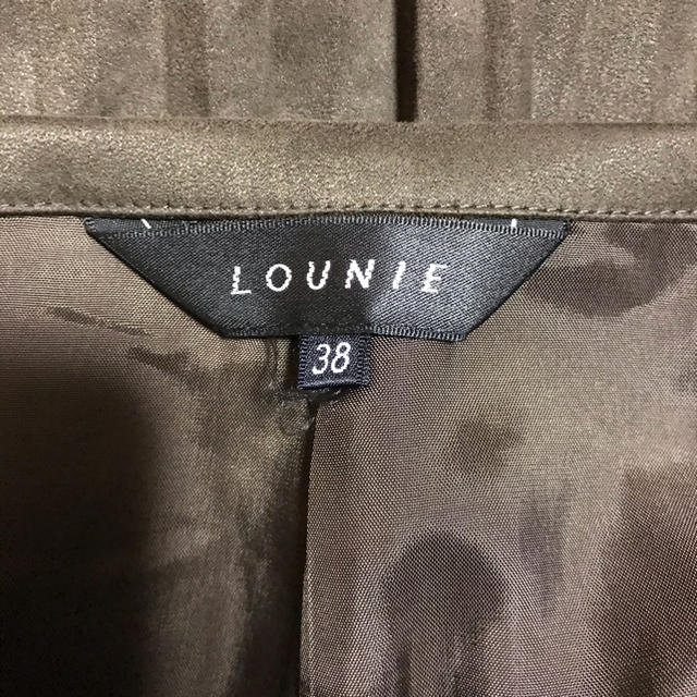 LOUNIE(ルーニィ)のLOUNIE スェード調プリーツスカート【秋冬＊美品】 レディースのスカート(ひざ丈スカート)の商品写真