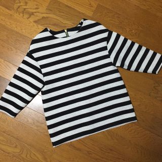 エイチアンドエム(H&M)のH&M  ボーダー カットソー(カットソー(長袖/七分))