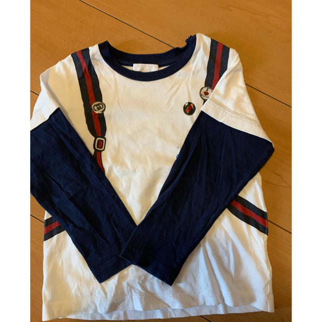 Gucci(グッチ)のGUCCI リュック柄　重ね着 ロンT キッズ/ベビー/マタニティのキッズ服男の子用(90cm~)(Tシャツ/カットソー)の商品写真