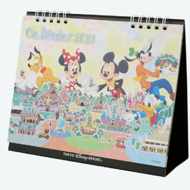 Disney(ディズニー)のディズニーリゾート カレンダー  卓上2021 インテリア/住まい/日用品の文房具(カレンダー/スケジュール)の商品写真