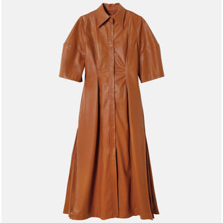 リステア(RESTIR)の IRENE   Faux Leather Shirt Dress (ロングワンピース/マキシワンピース)