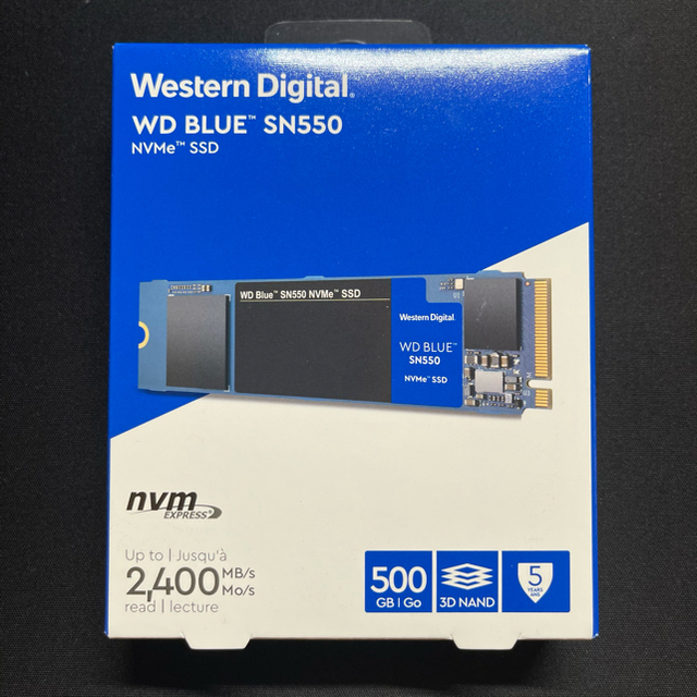 新品・未開封 WDS500G2B0C M.2 SSD NVMe 500GBM2