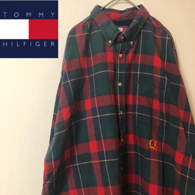 TOMMY HILFIGER(トミーヒルフィガー)の【これからの季節に！】オールド トミーヒルフィガー 90s チェックネルシャツ メンズのトップス(シャツ)の商品写真