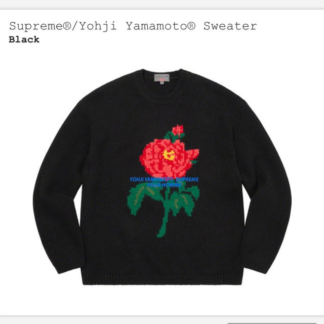 正規代理店 Yamamoto® Supreme®/Yohji - Supreme Sweater M Black ニット/セーター
