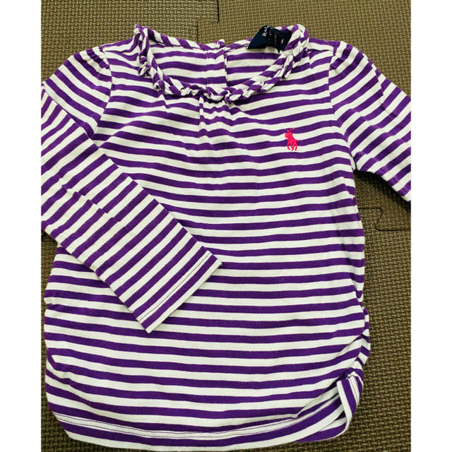 Ralph Lauren(ラルフローレン)のラルフローレン　長袖Tシャツ　24M ボーダー キッズ/ベビー/マタニティのキッズ服女の子用(90cm~)(Tシャツ/カットソー)の商品写真