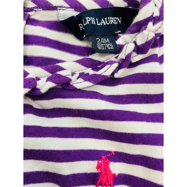 Ralph Lauren(ラルフローレン)のラルフローレン　長袖Tシャツ　24M ボーダー キッズ/ベビー/マタニティのキッズ服女の子用(90cm~)(Tシャツ/カットソー)の商品写真