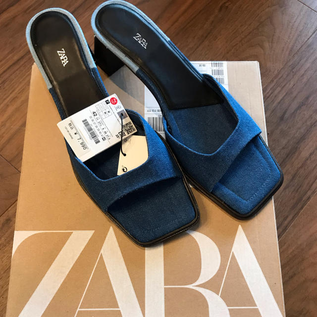 ZARA(ザラ)のZARA デニムサンダル レディースの靴/シューズ(サンダル)の商品写真