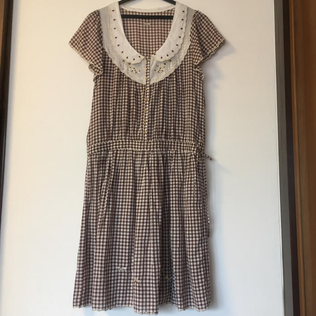 franche lippee - フランシュリッペ ギンガムチェックワンピース franche lippee - フランシュリッペ ギンガムチェックワンピース