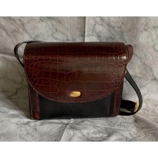 バリー(Bally)のBALLY　バリー　値下げ　ショルダーバッグ　黒茶色ツートンカラー(ショルダーバッグ)