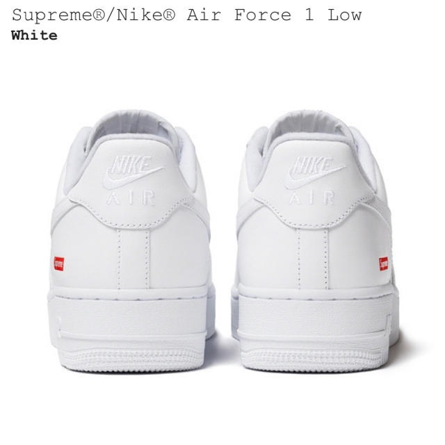 Supreme Nike Air Force 1 Low シュプリーム ナイキWhiteSIZE