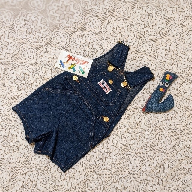 VINTAGE Liberty オーバーオール デニム 18month キッズ/ベビー/マタニティのキッズ服男の子用(90cm~)(その他)の商品写真