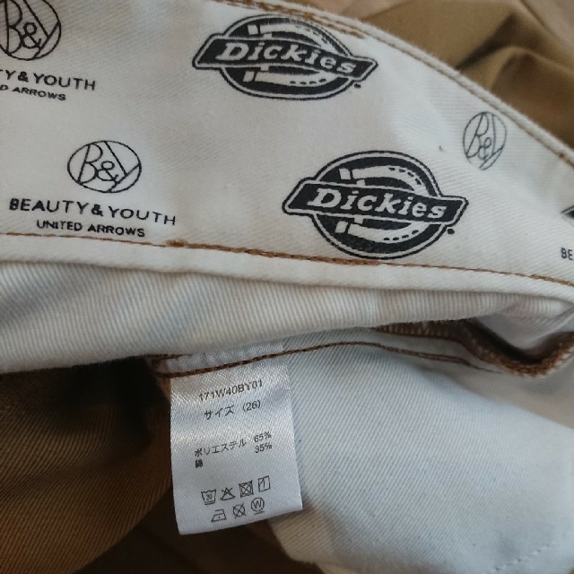 BEAUTY&YOUTH UNITED ARROWS(ビューティアンドユースユナイテッドアローズ)のbeauty & youth 別注 Dickies ハイウエスト パンツ レディースのパンツ(カジュアルパンツ)の商品写真