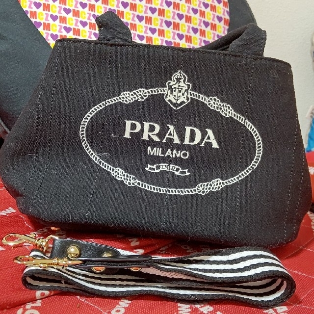 ★値下げ★PRADA カナパファブリックハンドバッグ