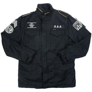 ヒステリックグラマー(HYSTERIC GLAMOUR)のヒステリックグラマー×マスターマインド M65ワッペン・スタッズジャケット XL(ミリタリージャケット)