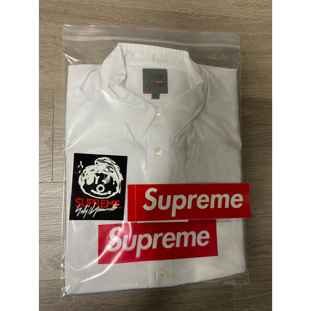 supreme × yohji yamamoto shirt 白 L 2