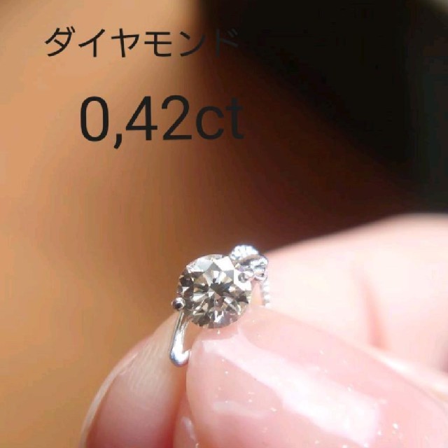 nami様用です。pt ダイヤモンドネックレス 0,42ct レディースのアクセサリー(ネックレス)の商品写真