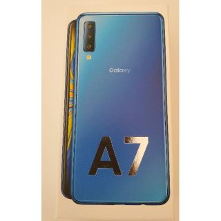 サムスン(SAMSUNG)の【新品/未使用】Galaxy A7 ブルー 楽天モバイル simフリー(スマートフォン本体)