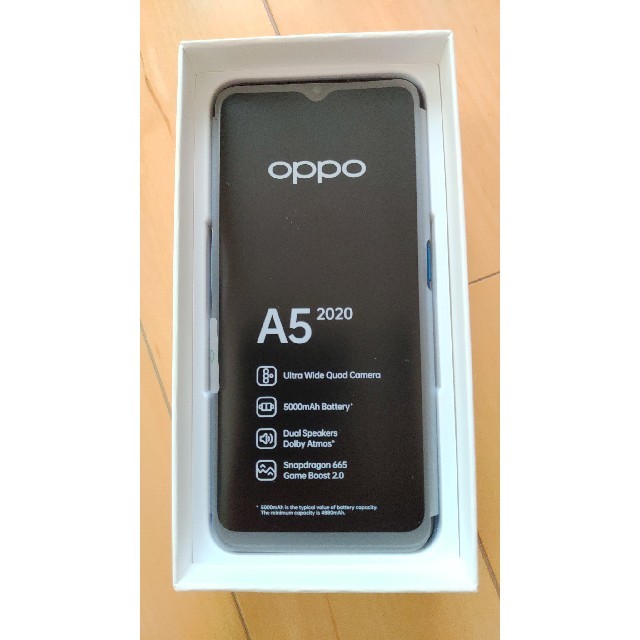 oppo A5 2020 楽天版 ブルー スマホ/家電/カメラのスマートフォン/携帯電話(スマートフォン本体)の商品写真