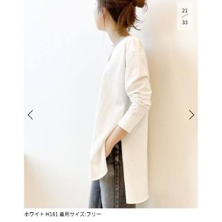 スピックアンドスパン(Spick & Span)の【専用】スピック&スパン ロング Tシャツ　ラウンドヘム(カットソー(長袖/七分))