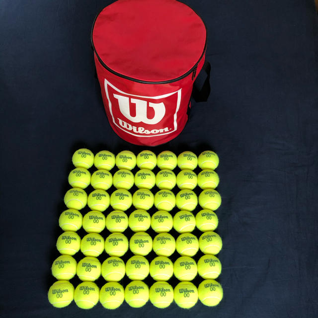 wilson(ウィルソン)のテニスボール　49個　バック付 スポーツ/アウトドアのテニス(ボール)の商品写真