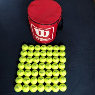 ウィルソン(wilson)のテニスボール　49個　バック付(ボール)