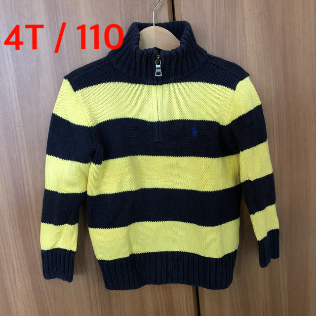 POLO RALPH LAUREN(ポロラルフローレン)の最終値下！ラルフローレン　コットンセーター　4T／110 100 キッズ/ベビー/マタニティのキッズ服男の子用(90cm~)(ニット)の商品写真