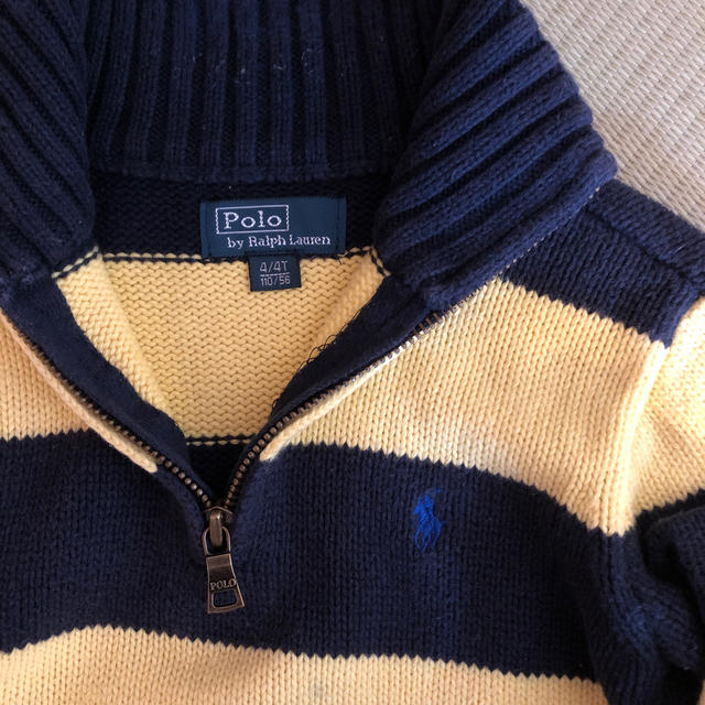 POLO RALPH LAUREN(ポロラルフローレン)の最終値下！ラルフローレン　コットンセーター　4T／110 100 キッズ/ベビー/マタニティのキッズ服男の子用(90cm~)(ニット)の商品写真