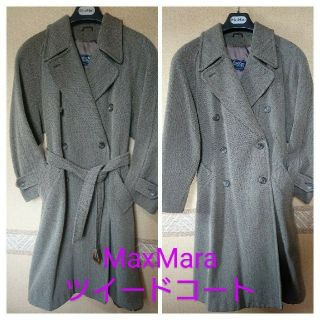 マックスマーラ(Max Mara)のMax Mara レディース ツイードコート(ロングコート)