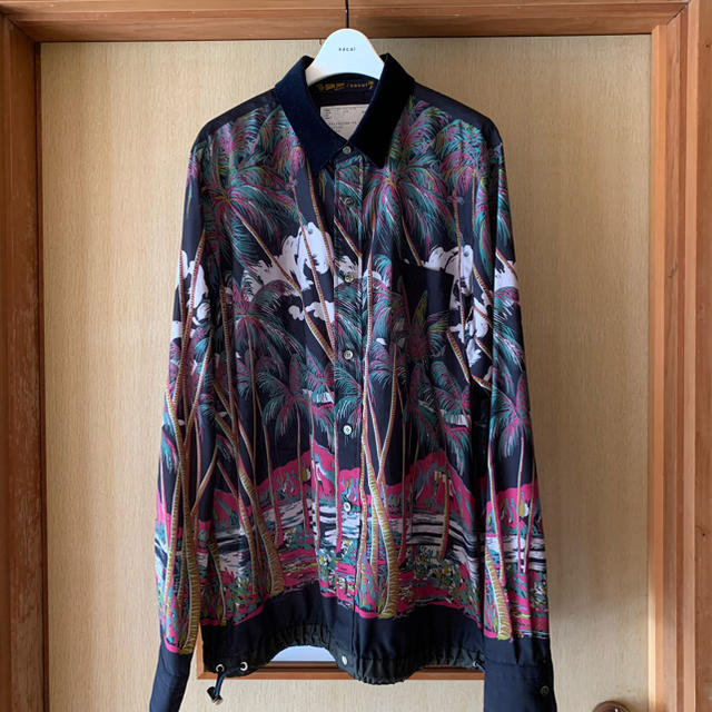 sacai(サカイ)のsacai × sun surf ドローコードシャツsize3 メンズのトップス(シャツ)の商品写真