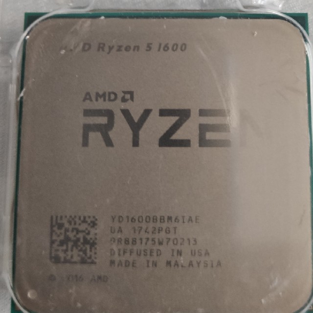 AMD CPU Ryzen5 1600 スマホ/家電/カメラのPC/タブレット(PCパーツ)の商品写真