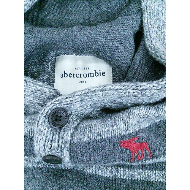 Abercrombie&Fitch(アバクロンビーアンドフィッチ)のUSA購入！新品アバクロンビーフード付きセーター　3/4才 キッズ/ベビー/マタニティのキッズ服男の子用(90cm~)(ニット)の商品写真