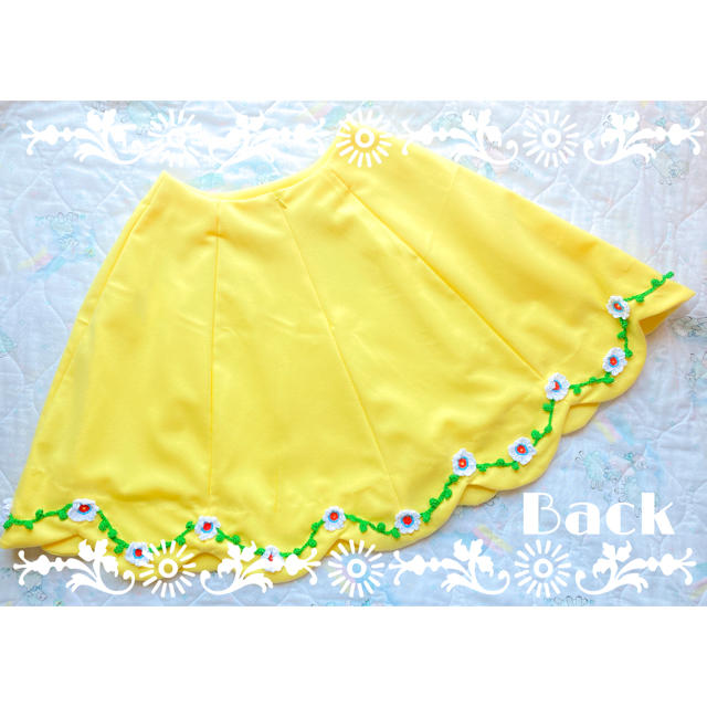 メルヘン♡フラワーガーランドなスカラップスカート レディースのスカート(ミニスカート)の商品写真
