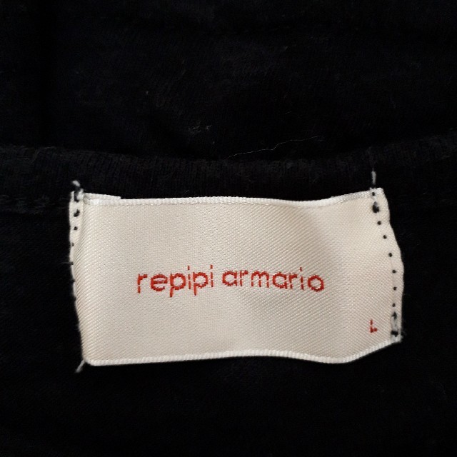 repipi armario(レピピアルマリオ)のrepipi armario 黒 長袖 Tシャツ レディースのトップス(Tシャツ(長袖/七分))の商品写真