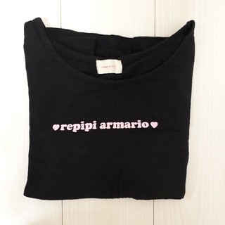 レピピアルマリオ(repipi armario)のrepipi armario 黒 長袖 Tシャツ(Tシャツ(長袖/七分))