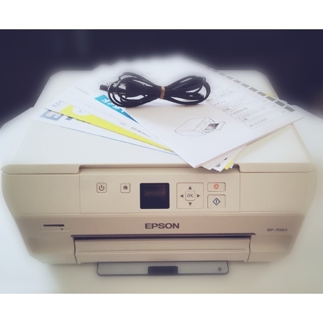 EPSON プリンター EP-708A (美品) インク新品!!PC周辺機器