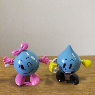 水道局キャラクター　水滴くん　水玉ちゃん(ノベルティグッズ)