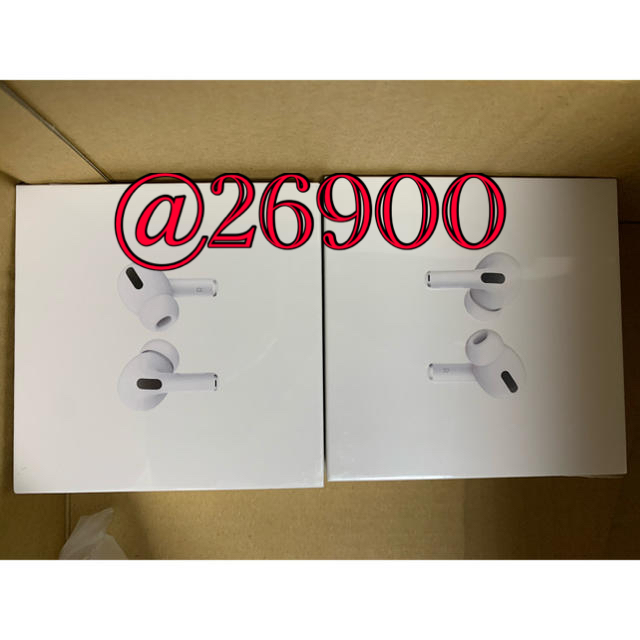 SALE高品質】 Apple AirPods Pro MWP22J/A 保証未開始 シュリンク破れなしの通販 by shop｜アップルならラクマ 