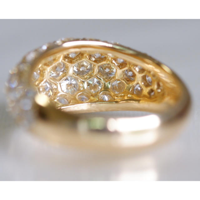 K18 リング パヴェの通販 by マレ・プロフ確認お願いします｜ラクマ ダイヤモンド 1.766ct ピンキーリング 高品質在庫