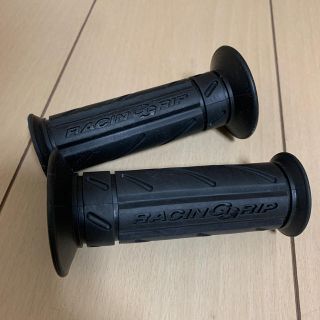 バイク用ハンドルグリップ　22.2mm RACINGGRIRIP 長さ110mm(パーツ)