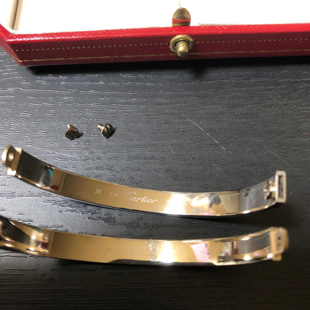 （お得な特別割引価格） - Cartier 極美品 ️Cartier 旧型 ️正規品保証 ラブブレス WG ブレスレット+バングル - www