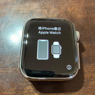 アップルウォッチ(Apple Watch)のApple Watch 4（44mm）シルバーステンレス(腕時計(デジタル))