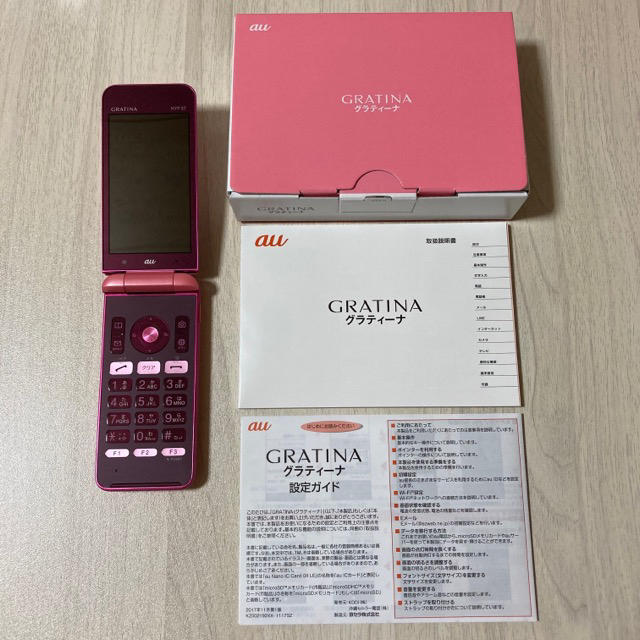 GRATINA KYF37SPA PINK 新品未使用　SIMロック解除済み