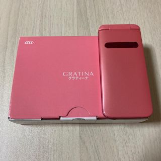 エーユー(au)のGRATINA KYF37SPA PINK 新品未使用　SIMロック解除済み(携帯電話本体)