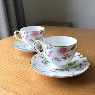 ウェッジウッド(WEDGWOOD)のWEDGWOOD/ウェッジウッド ティーカップ＆ソーサー ペア スウィートプラム(グラス/カップ)